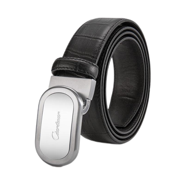 Men's smooth buckle belt